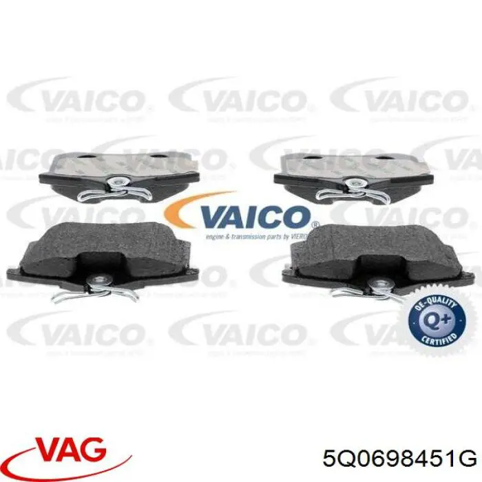 Задние дисковые колодки VAG 5Q0698451G