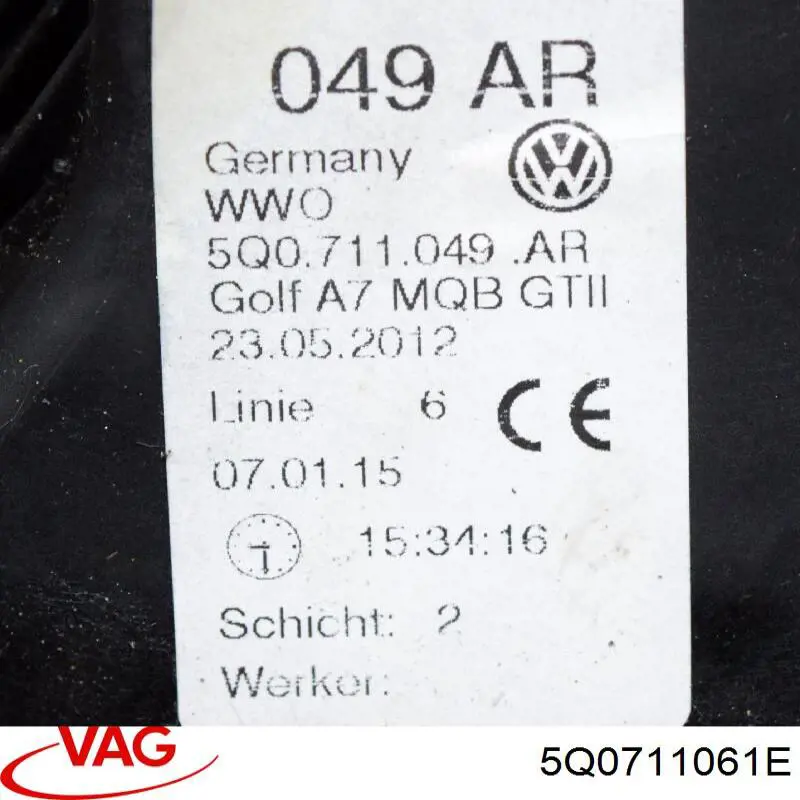  VAG 5Q0711061E цена, от 18.06 USD