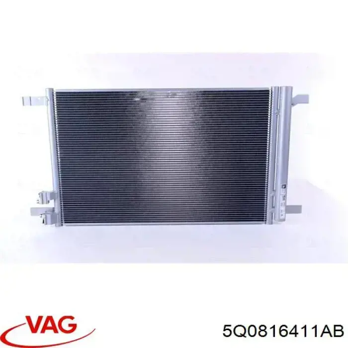 5Q0816411AB VAG radiador de aparelho de ar condicionado