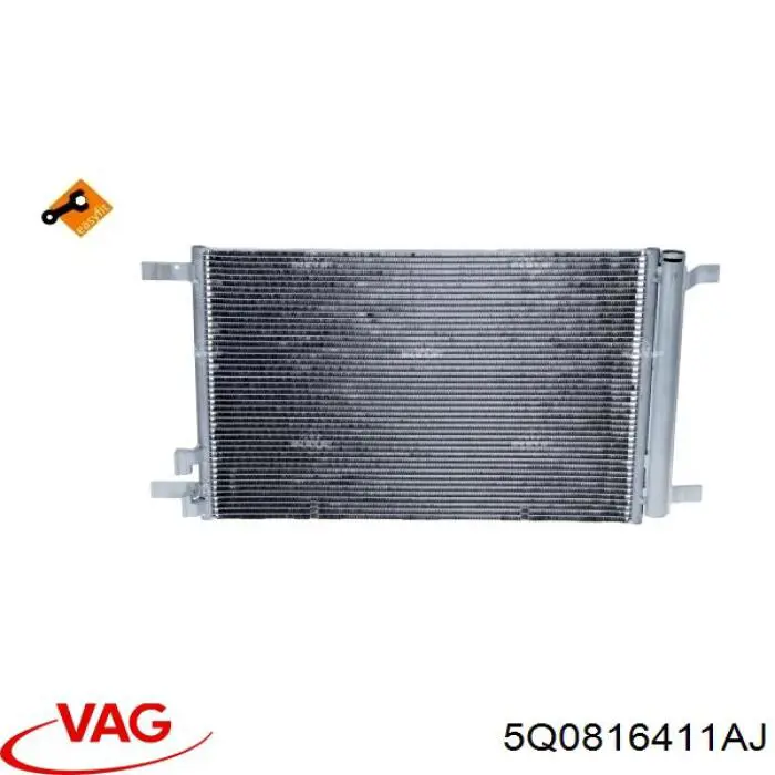 Радиатор кондиционера 5Q0816411AJ VAG