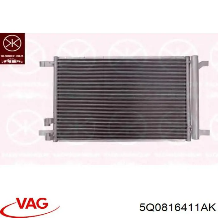5Q0816411AK VAG радиатор кондиционера