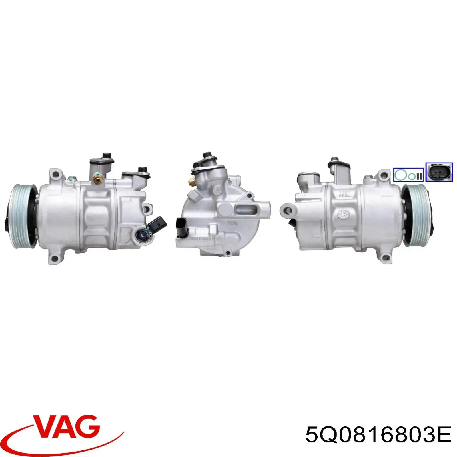 5Q0816803E VAG compressor de aparelho de ar condicionado