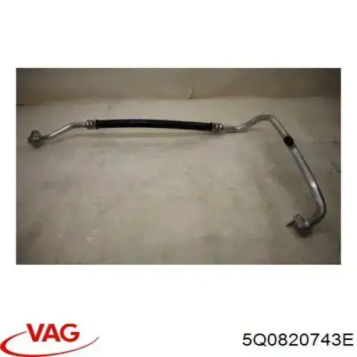 Шланг кондиционера, от испарителя к компрессору 5Q0820743E VAG