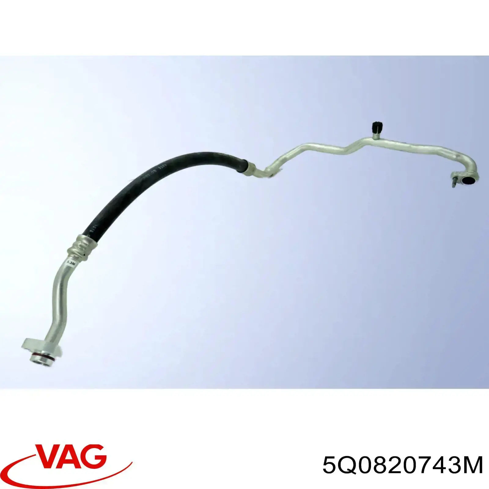Шланг кондиционера, от заднего испарителя к компрессору VAG 5Q0820743M
