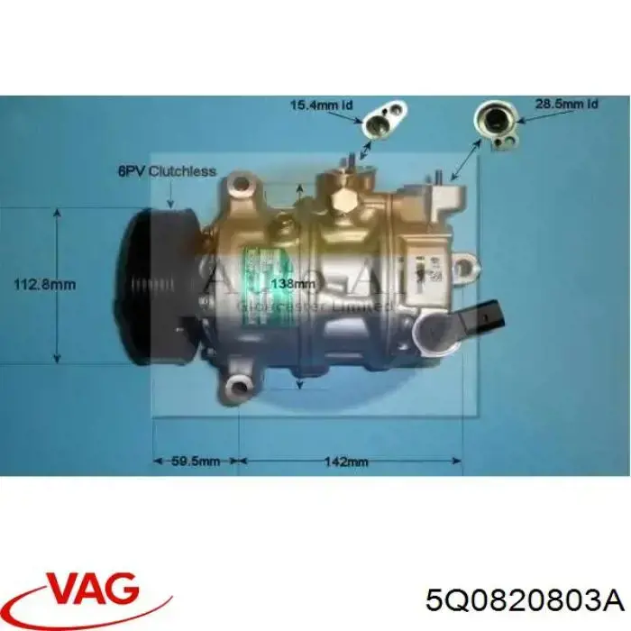 5Q0820803A VAG компрессор кондиционера