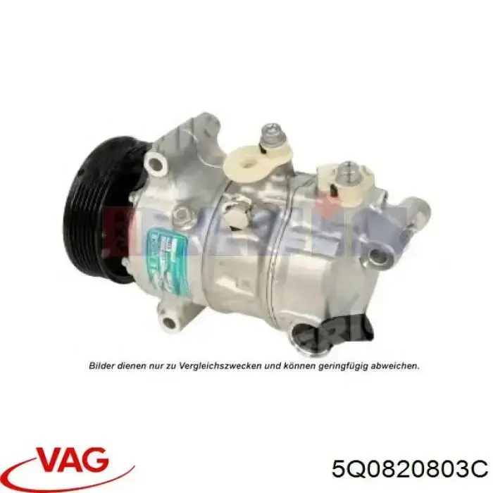 5Q0820803C VAG compressor de aparelho de ar condicionado