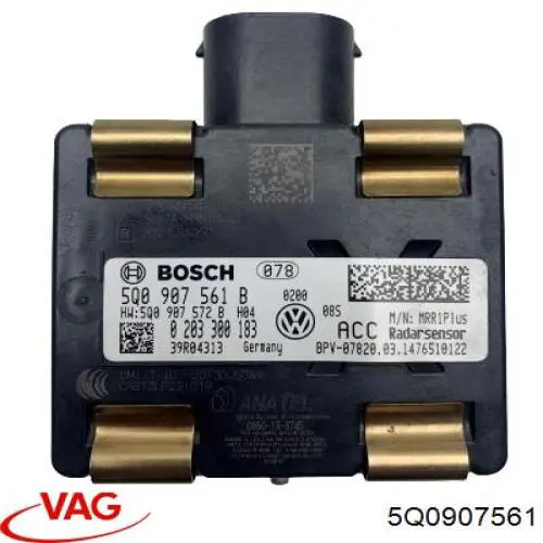 Купить 5Q0907561B VAG Радарный датчик дистанции