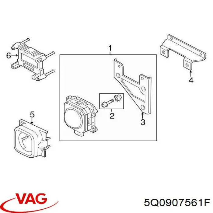 5Q0907561F VAG Блок управления круиз-контролем