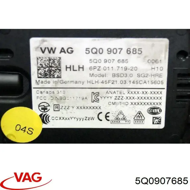  VAG 5Q0907685 цена, от 102.03 USD