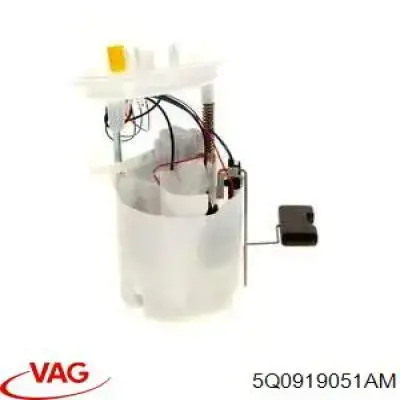 5Q0919051AM VAG módulo de bomba de combustível com sensor do nível de combustível