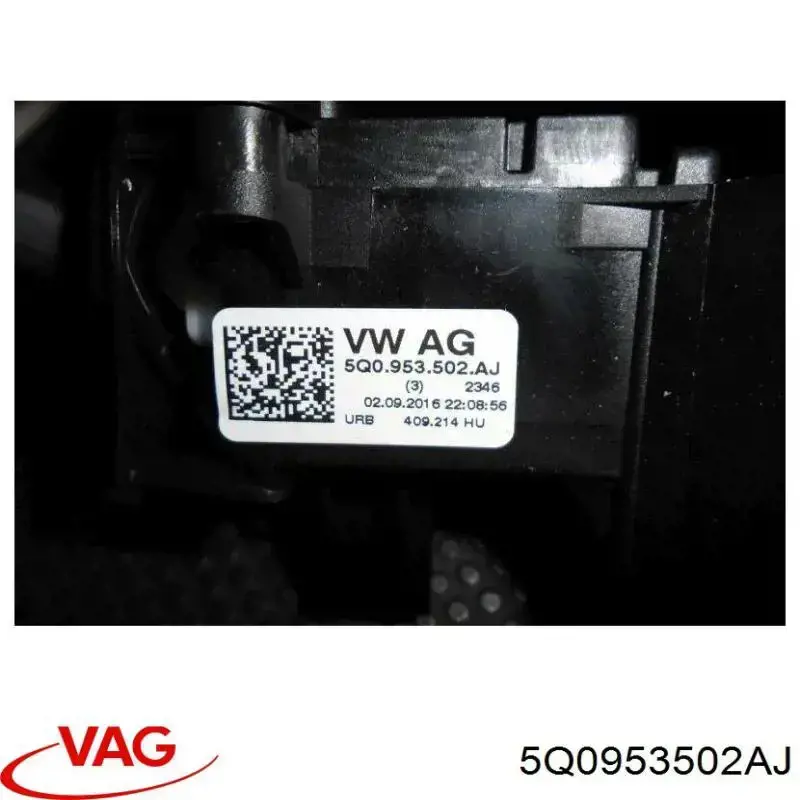 Купить 5Q0953502AJ VAG Левый подрулевой переключатель
