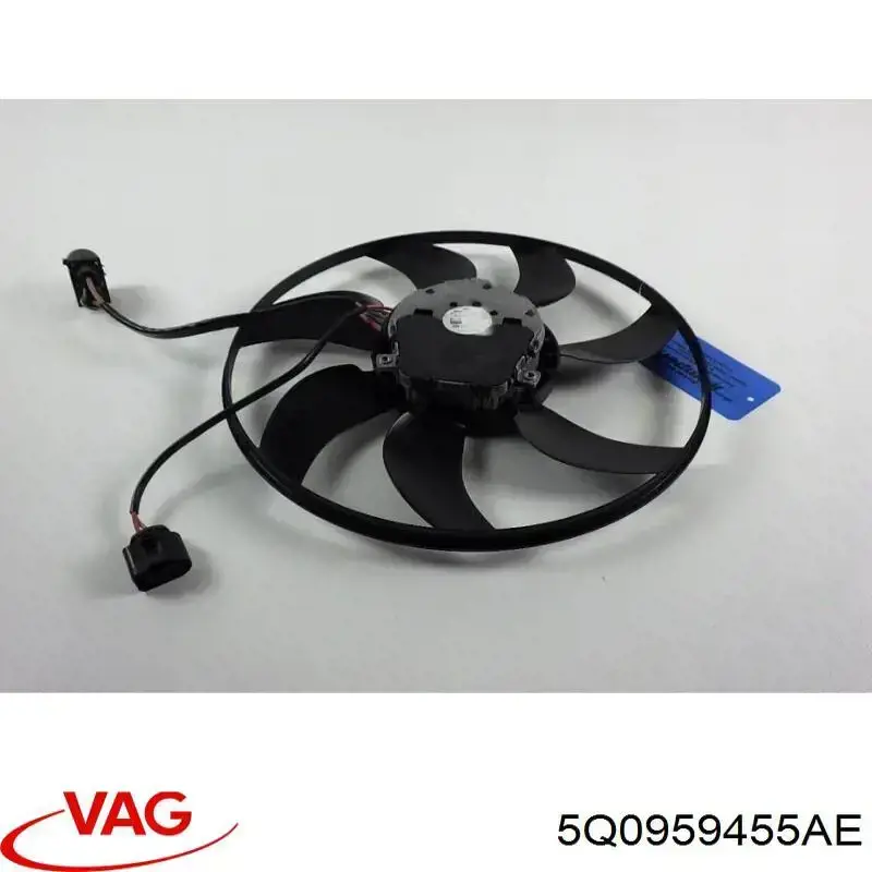 Вентилятор (крыльчатка) радиатора охлаждения левый VAG 5Q0959455AE