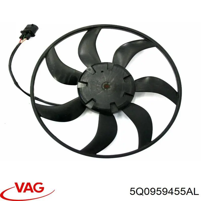 Купить 5Q0959455AL VAG Рамка радиатора охлаждения