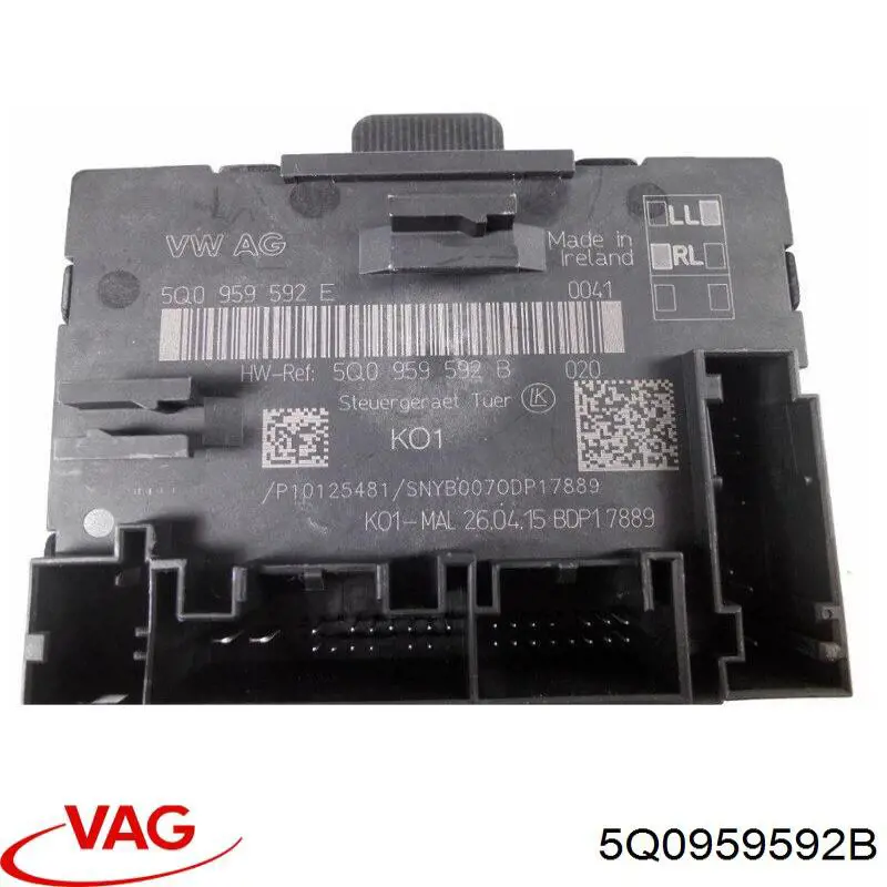 Блок комфорта передней двери 5Q0959592B VAG