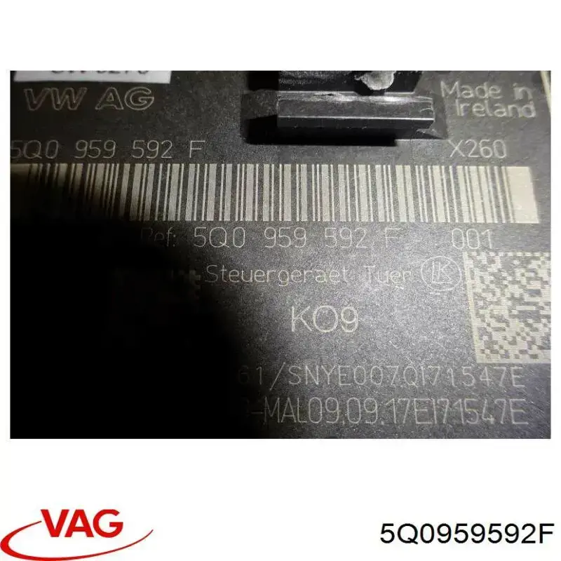 Купить 5Q0959592F VAG Блок комфорта передней двери