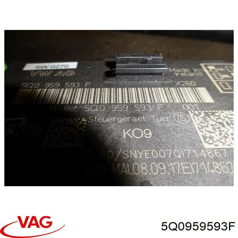 Купить 5Q0959593F VAG Блок комфорта передней двери