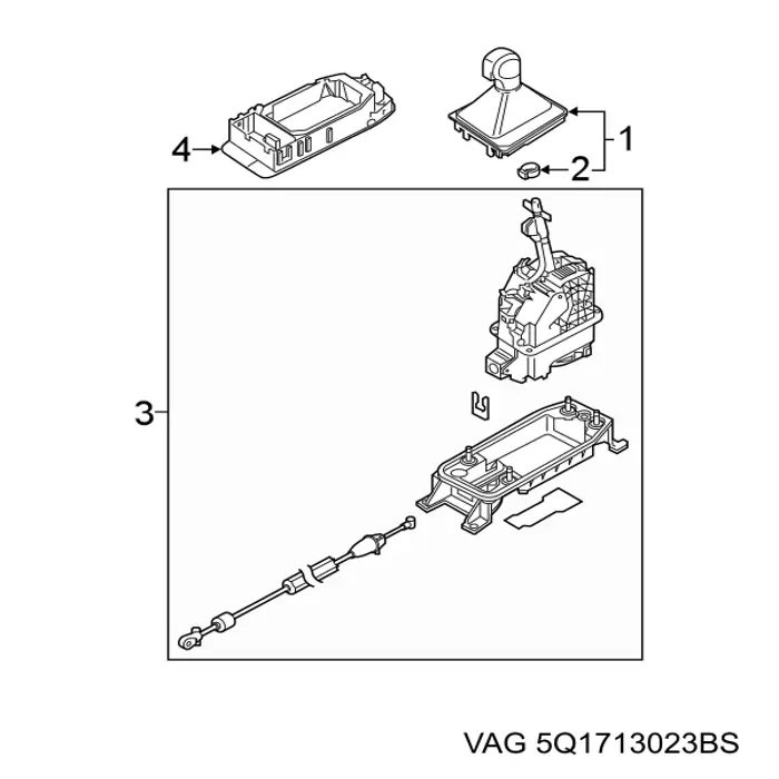 Механизм переключения передач VAG 5Q1713023BS цена, от 37.95 USD