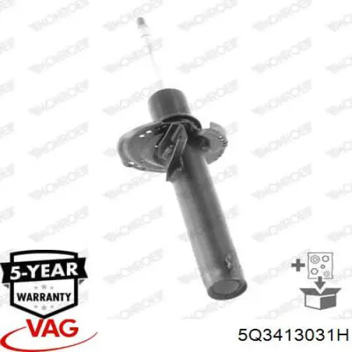 Стойка амортизатора передняя VAG 5Q3413031H цена, от 83.59 USD