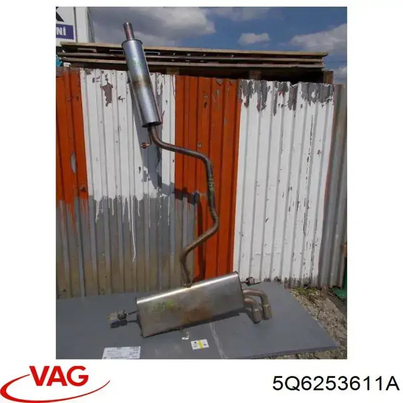 5Q6253611A VAG Выхлопная труба