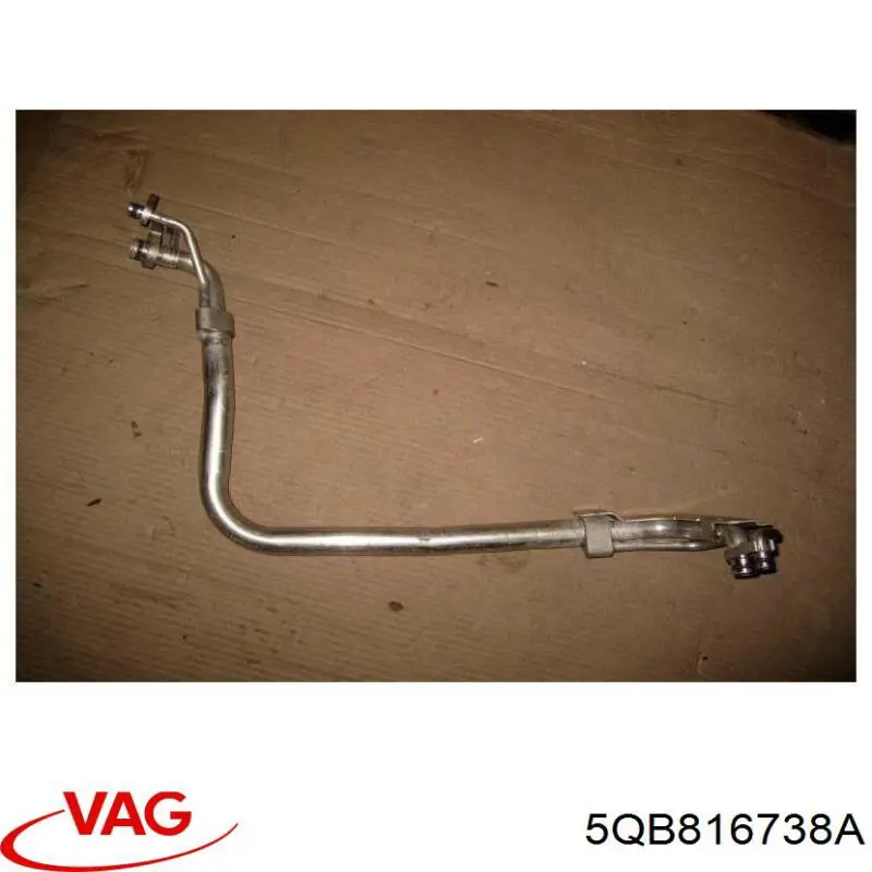 Купить 5QB816738A VAG Шланг кондиционера, от радиатора к испарителю