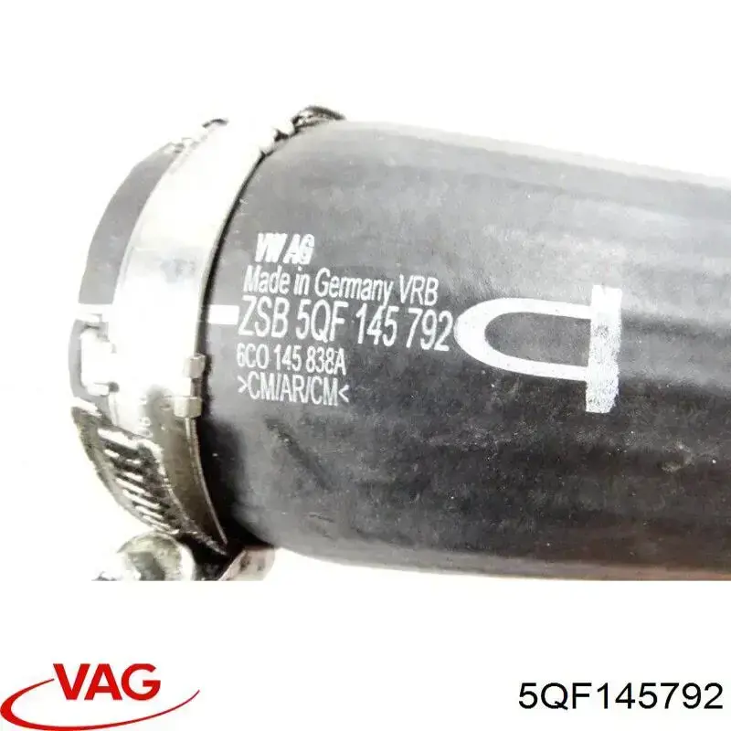5QF145792 VAG Патрубок интеркуллера