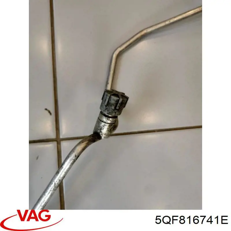 Купить 5QF816741E VAG Шланг кондиционера, от радиатора к испарителю