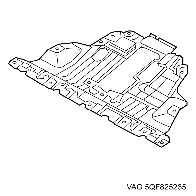 Виброшумоизоляция 5QF825235 VAG