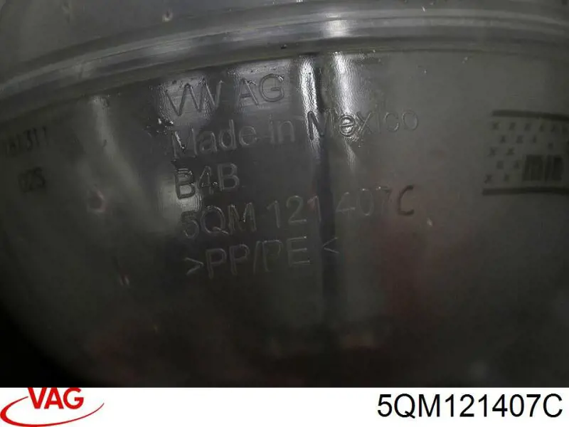 Бачок системы охлаждения двигателя расширительный VAG 5QM121407C цена, от 9.88 USD