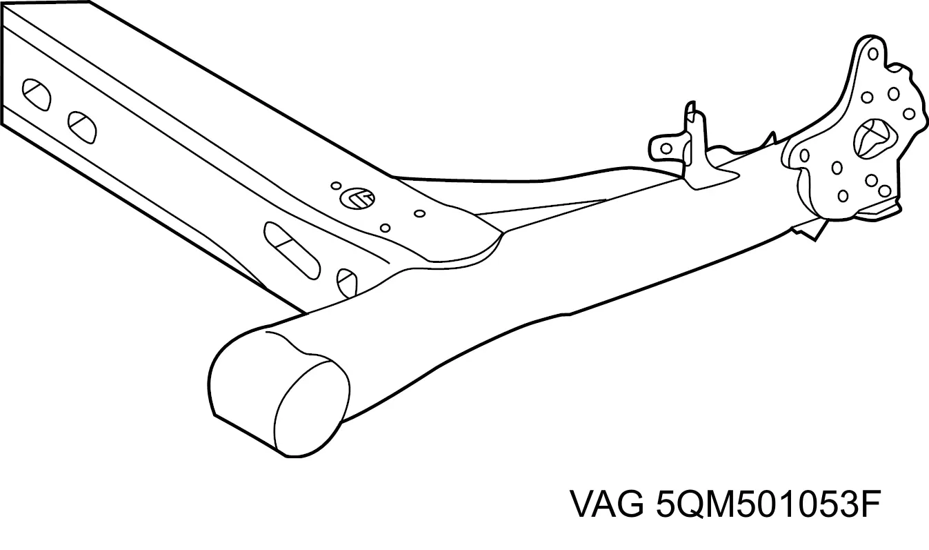 Балка задней подвески (подрамник) 5QM501053F VAG