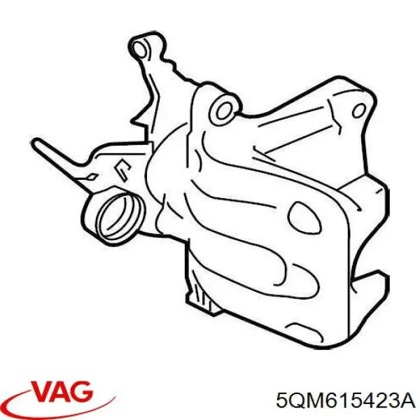 Суппорт тормозной задний левый VAG 5QM615423A