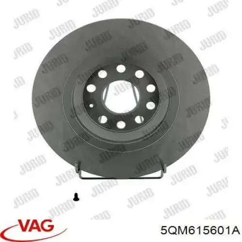5QM615601A VAG диск тормозной задний