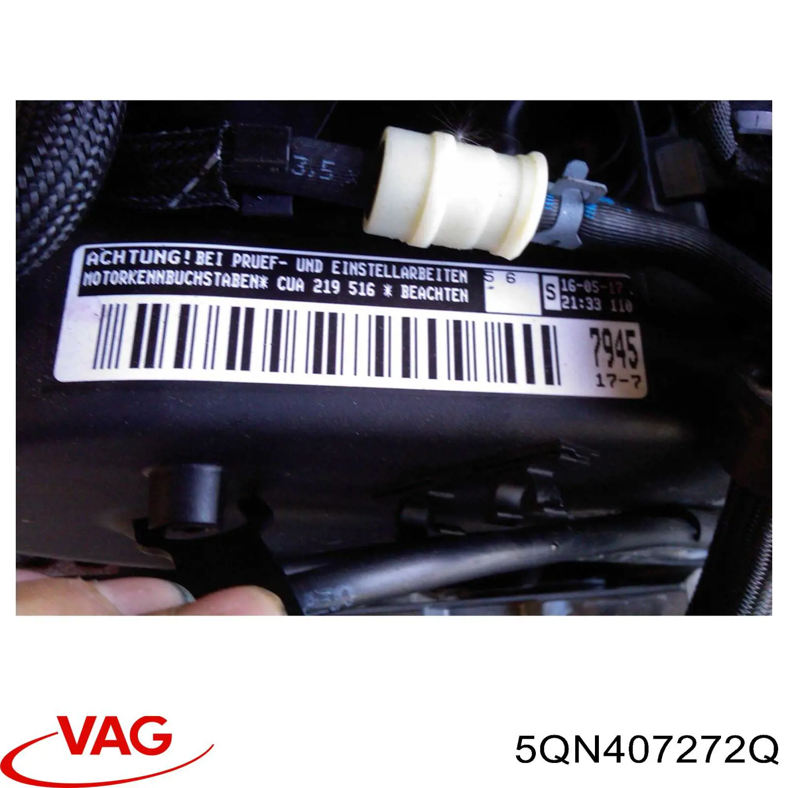 5QN407272Q VAG Полуось передняя, правая