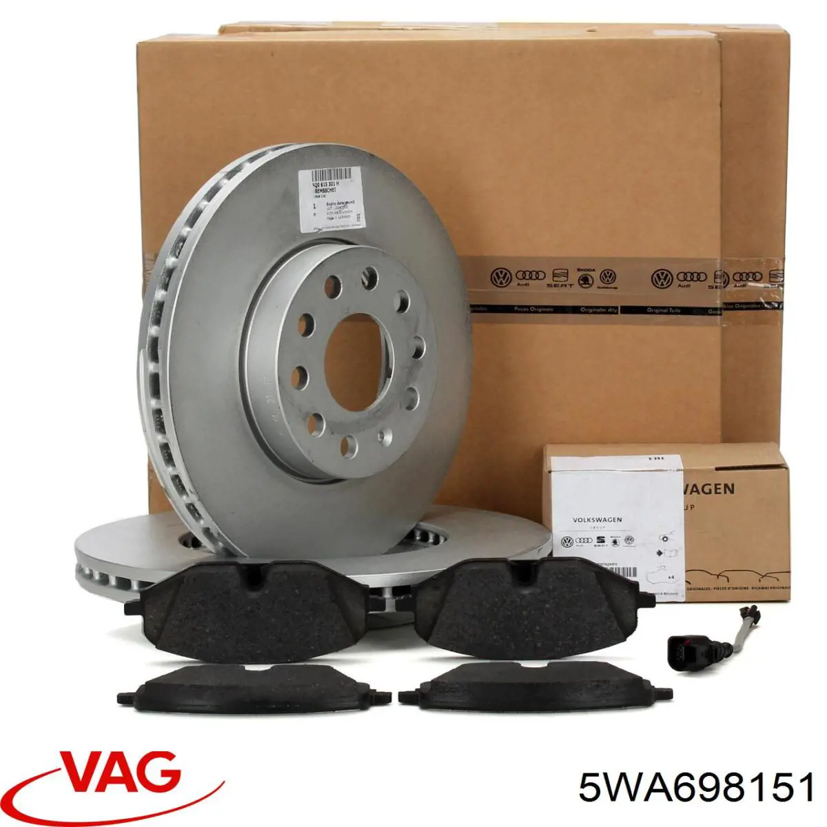 5WA698151 VAG колодки тормозные передние дисковые