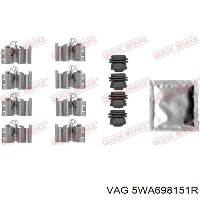 Колодки VAG 5WA698151R цена, от 56.72 USD