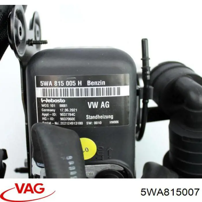 Электроподогреватель воздуха системы отопления салона 5WA815007 VAG