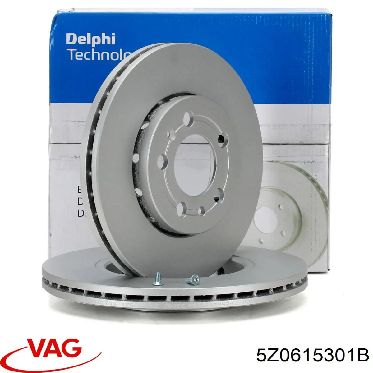 5Z0615301B VAG Диск тормозной передний