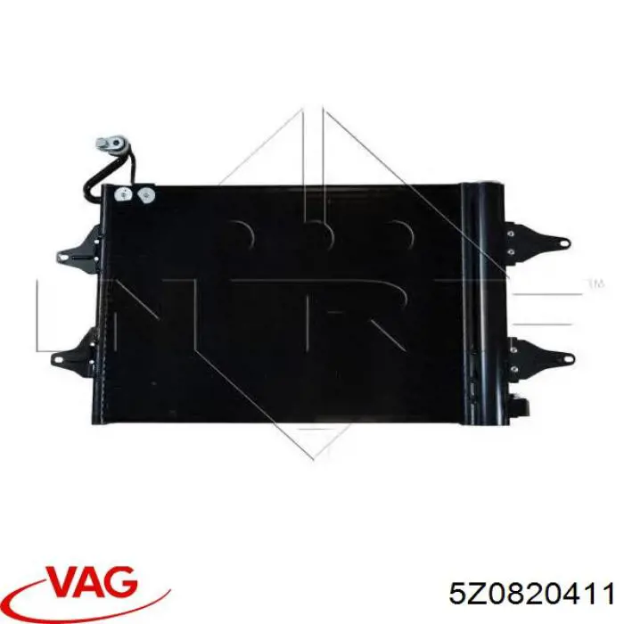 5Z0820411 VAG радиатор кондиционера