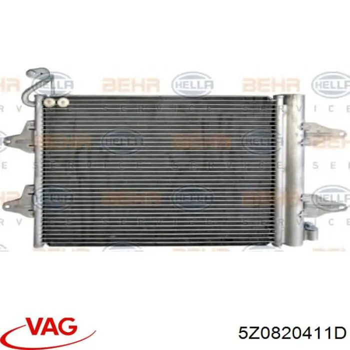 5Z0820411D VAG радиатор кондиционера