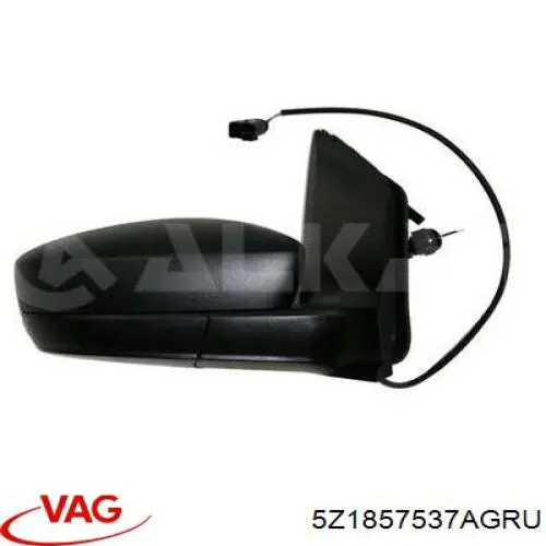 Купить 5Z1857537AGRU VAG Накладка водительского зеркала