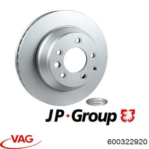 Купить 600322920 VAG Диск тормозной задний