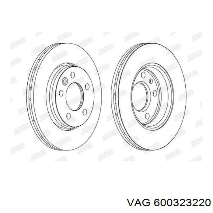 Тормозные диски 600323220 VAG