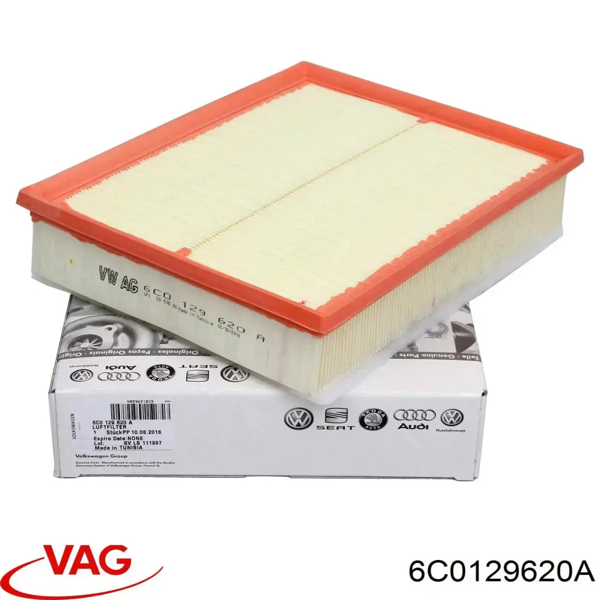 6C0129620A VAG Воздушный фильтр двигателя