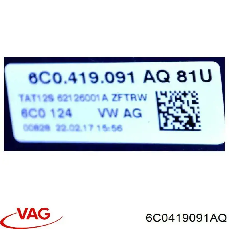 6C0419091AQ VAG Колесо рулевое
