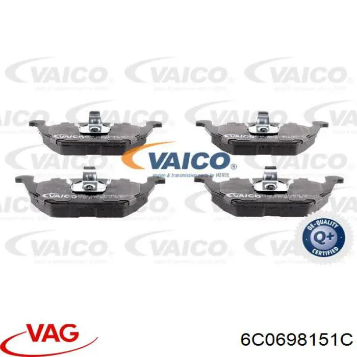 Купить 6C0698151C VAG Колодки тормозные