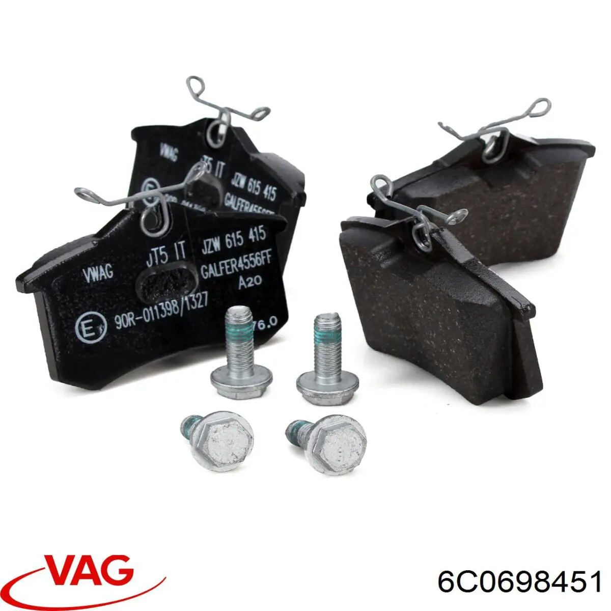 Задние тормозные колодки 6C0698451 VAG