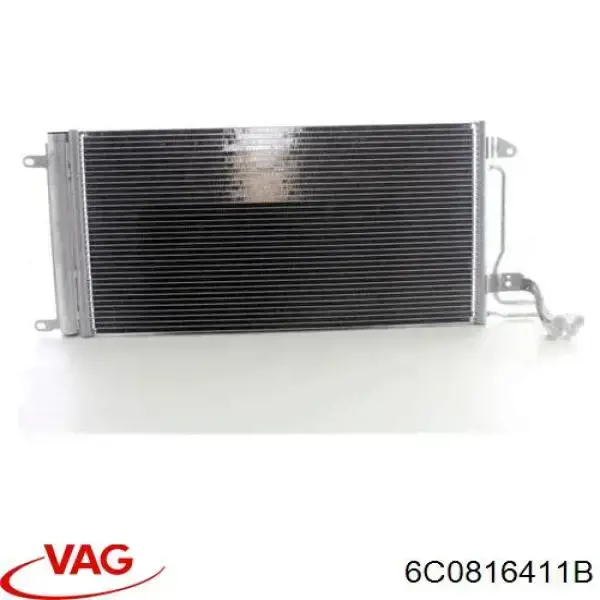 Radiador de aparelho de ar condicionado 6C0816411B VAG