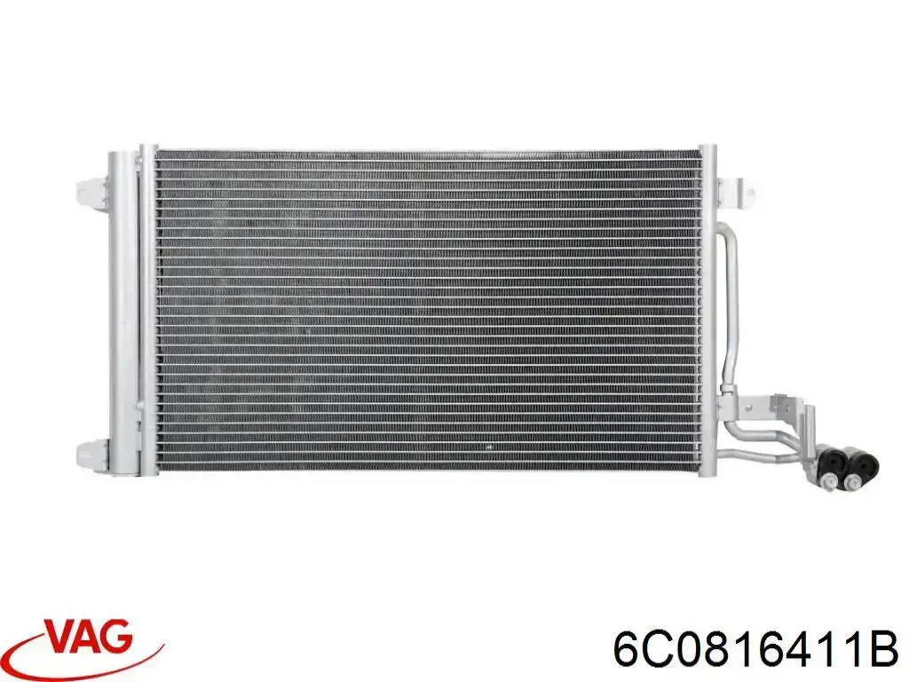 Radiador de aparelho de ar condicionado VAG 6C0816411B preço, a partir de 99,14 USD