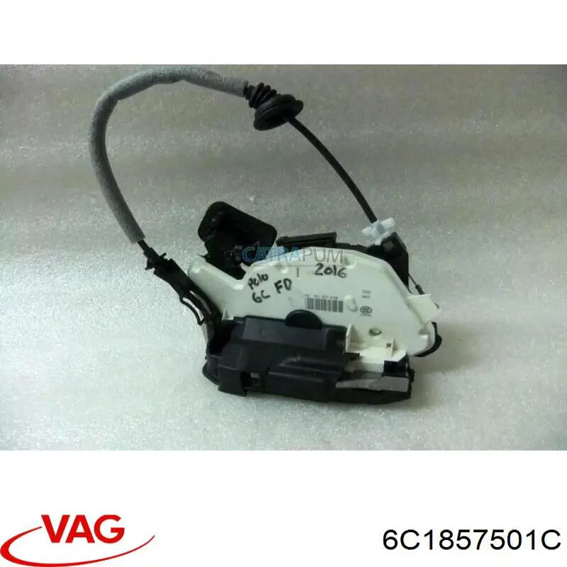 Левое боковое зеркало 6R1857507R9B9 VAG