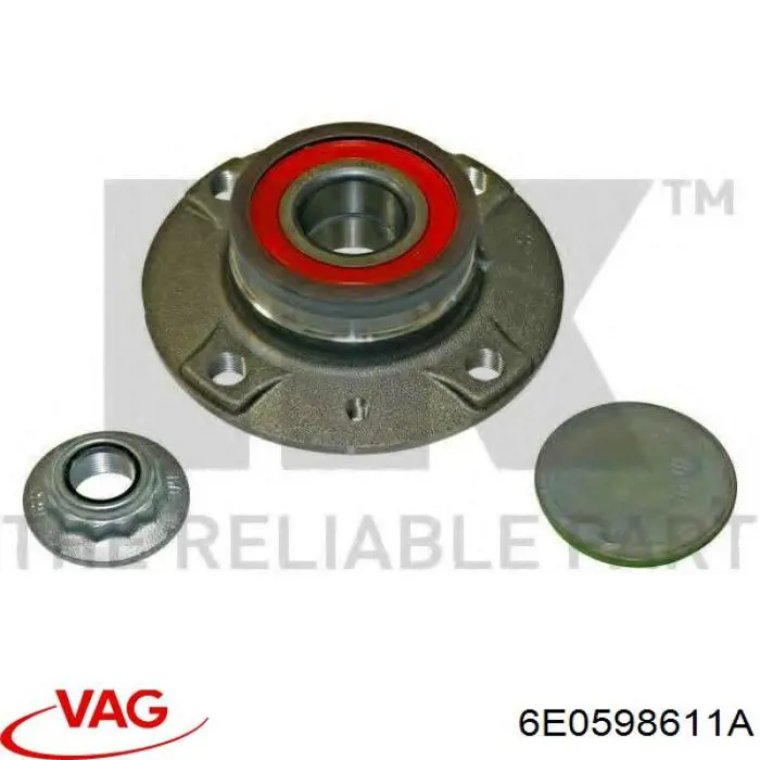 Задняя ступица 6E0598611A VAG