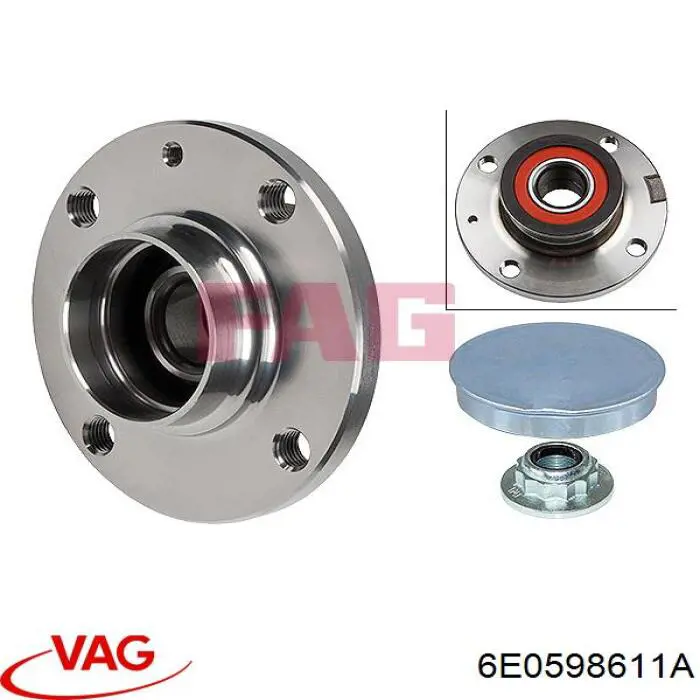 Купить 6E0598611A VAG Задняя шпиндель